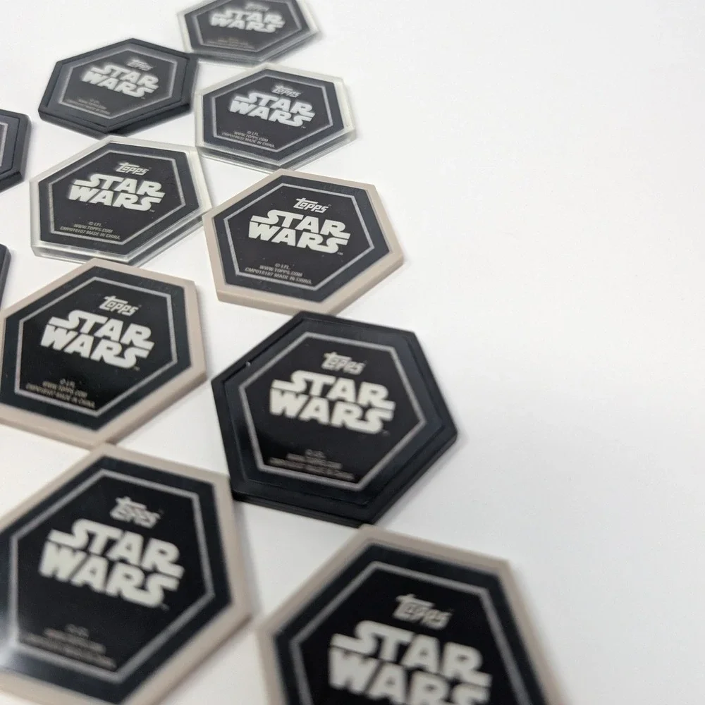 Topps Star Wars Galactic‎ Connexions Tiles Lot of 15 - Princess Leia R2-D2 Holo - Picture 12 of 16